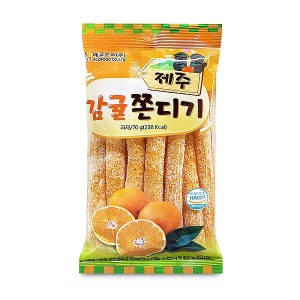 에코푸드 제주 감귤 쫀디기 70g 설탕 쫀드기